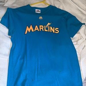 miami marlins majestic Yeli Tee